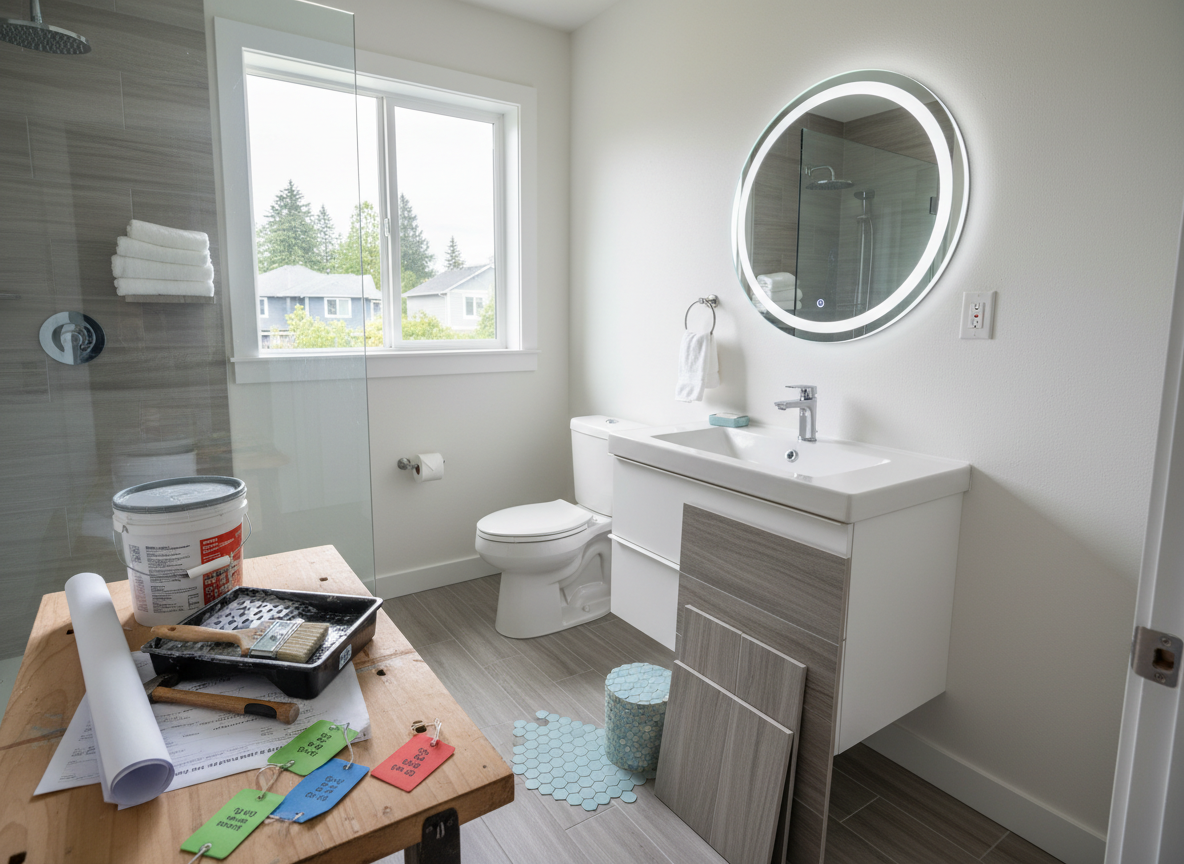 Typical Costs for Updating a Hall Bath in Milwaukie